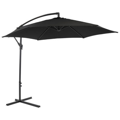 Charles Bentley 3m Parasol - Black